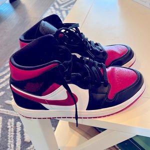 Jordan 1, size 8,Red, Black, White. Only worn a couple times, out grew quickly.